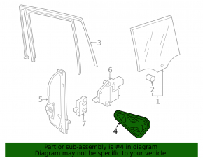Inner door panel, rear left VW Taos 22-25