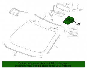 Honda Civic X FC 19-21 Lane Keeping Camera on the Windshield