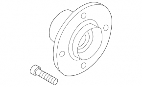 Rear left hub Mitsubishi Outlander 07-13 FWD