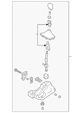 Shifter Manual Transmission Hyundai Veloster 12-17