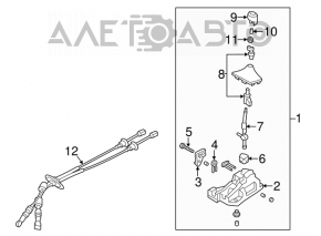 Shifter Manual Transmission Hyundai Veloster 12-17