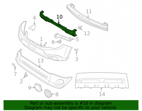 Subaru Forester 08-13 Front Bumper Absorber