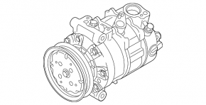 Audi A3 8V 17-19 2.0T R1234YF Air Conditioning Compressor