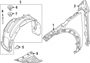 Front right wing Genesis GV60 23-25