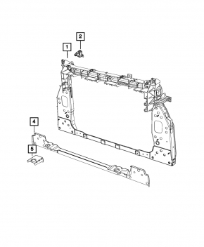 TV panel radiator Jeep Renegade 2015-2018 pre-restoration