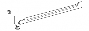 Right threshold Toyota Prius 50 16-22