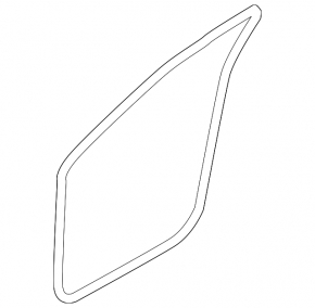 The front left door seal of the Nissan Rogue 14-20 has come apart at the seam and is worn