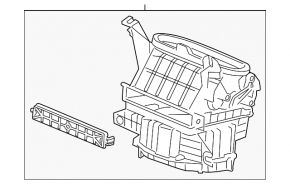 Heater assembly ventilation Honda Accord 2013-2017