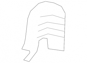 Nissan Rogue 2nd row side left seat cover beige 14-20