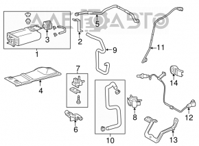 Lambda probe first Toyota Highlander 2014-19 2.7