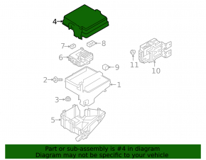 Kia Sportage 17-19 underhood fuse box cover
