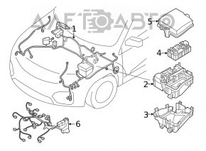 Wiring under the hood with fuse box Kia Sorento 16-18
