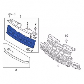 Ford Flex 13-19 Radiator Grille Molding