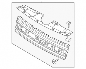 Ford Flex 13-19 Radiator Grille Molding