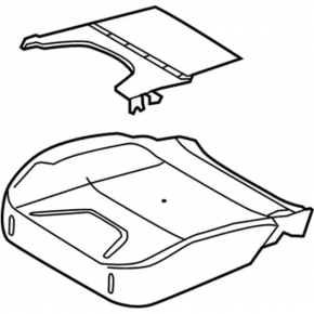 Passenger occupancy sensor for Ford Escape MK3 13-19 without airbag