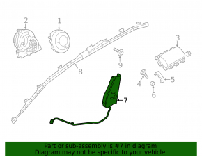 Mazda CX-5 13-15 left seat airbag
