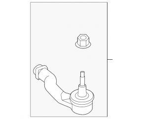 Steering tip left Ford Escape MK4 20-