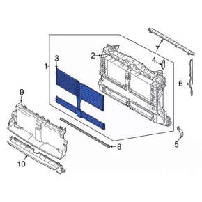 Ford Bronco Sport 21-25 Radiator Louvers Without Housing
