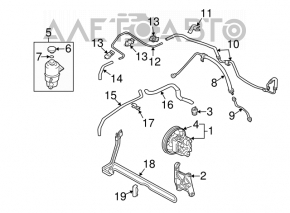 Power steering pump Mitsubishi Galant 04-12