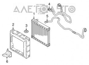 Water cooling radiator BMW 7 G11 G12 16-19 B58