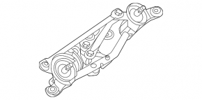 Windscreen wiper linkage with motor for Nissan Kicks 18-24