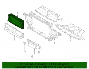 Upper radiator duct Kia EV6 22-24