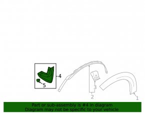 Mudguard front left Volvo XC60 18-24