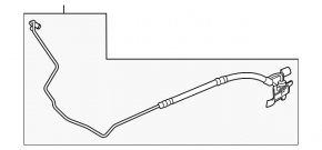 High pressure power steering pipe BMW 5 F10 11-16 supply, second