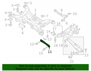 Rear left transverse control arm Mitsubishi Eclipse Cross 18-24