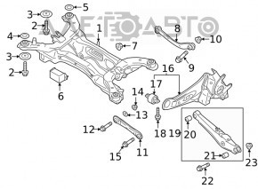 Rear left transverse control arm Mitsubishi Eclipse Cross 18-26