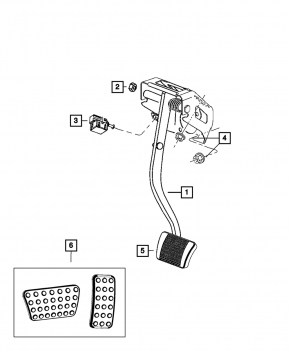 Dodge Challenger 09-23 3.6 Brake Pedal