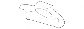 Towing bracket rear right Lexus RX300 RX330 RX350 RX400h 04-09