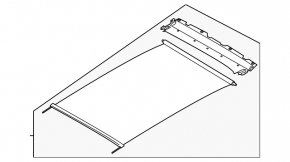 Panoramic blind for BMW X3 G01 18-24 black