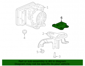 Honda Civic XI FE/FL 22-26 Upper ABS Bracket