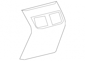 Lexus ES350 rear center console trim, beige, 2007-2009