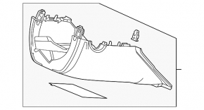 Honda Civic XI FE/FL 22-26 Black Steering Column Assembly, 2-Piece