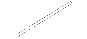 Front left door seal Nissan Maxima A36 16- lower