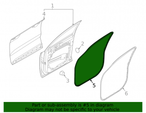 Front right door seal for Kia Sportage 23-26