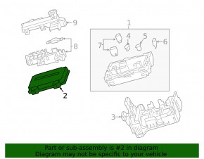 Cadillac CTS 17-19 Underhood Fuse Box Cover