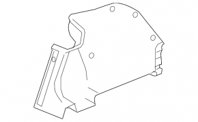 Right arch trim Honda Insight 19-22