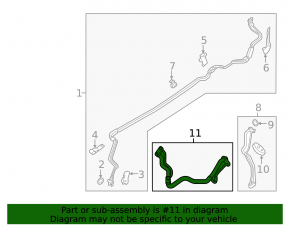 Air Conditioner Pipe Rear Row Double Infiniti JX35 QX60 15-17