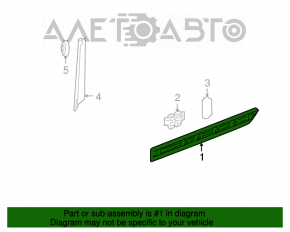 Lower rear left door trim for Mercedes W164 ML