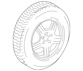 Spare tire space saver Mercedes W167 GLE 350 450 20-23 R18 155/90