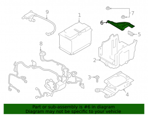 Battery mount Ford Ecosport 18-22