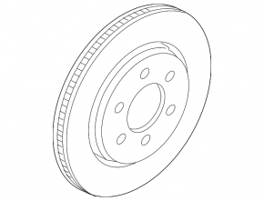 Front left brake disc Ford F-150 15-20 350/34mm