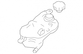 Mazda6 09-13 2.5 Coolant Expansion Tank with Cap