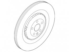 Rear left brake disc Land Rover Range Rover Velar 18-20 396/26 mm