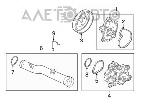 Water pump Mini Cooper Countryman R60 10-16