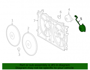 Left cooling fan motor for Toyota Prius 50 16-22