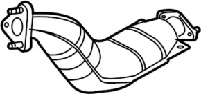 Left catalytic converter for Infiniti FX35 03-07, with lambda sensor